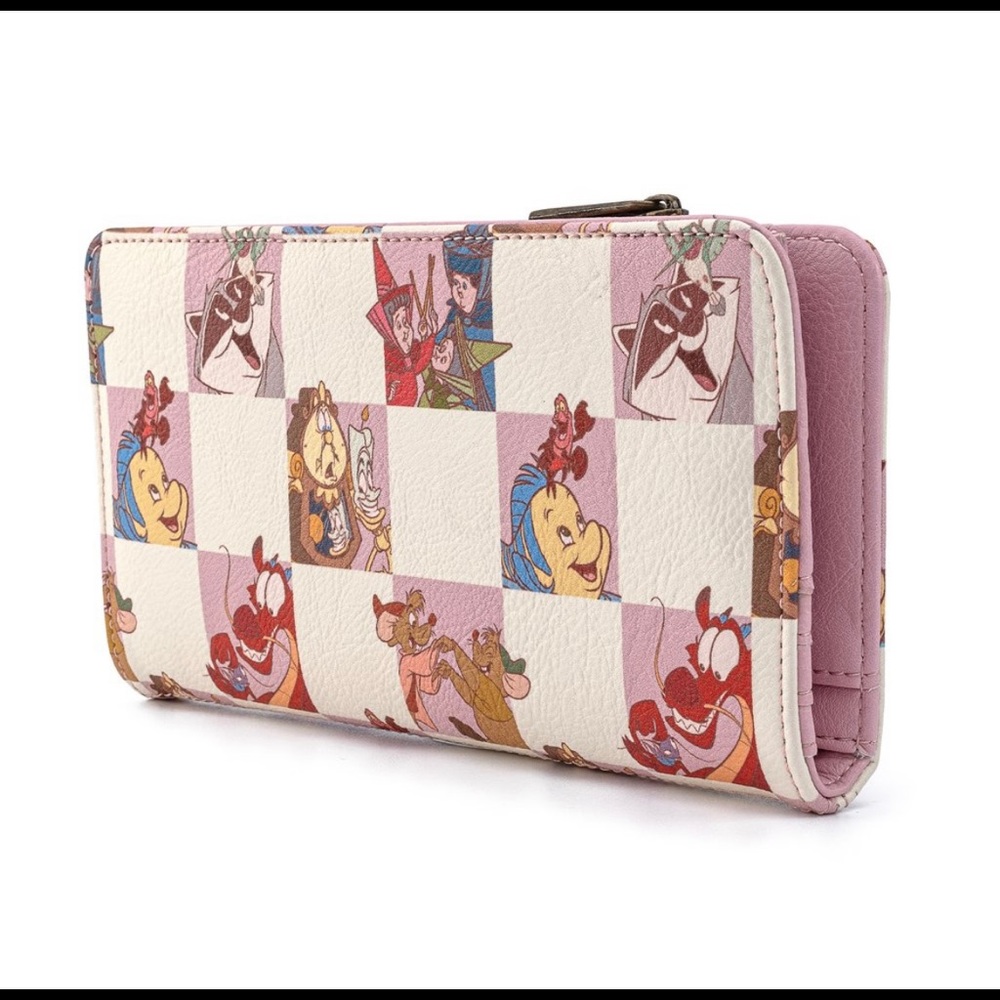Disney Loungefly Princess Sidekicks checkered: Flounder, Cogsworth, and more - Picture 2 of 8